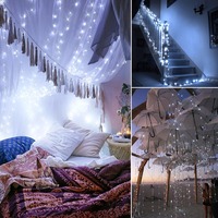 LED lampa słoneczna zewnętrzna wodoodporna wróżka Garland łańcuchy świetlne Christmas Party ogród lampa słoneczna dekoracja 7/12/22/32/42M 5